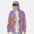 thumbnail image 2 of Lsque Yellow Lemon And Orange Pattern UPF 50+ Lightweight Sun Protection Men's Women's Long Sleeve Shirt, Hoodie Performance -Small, 2 of 7