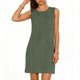 thumbnail image 1 of Vestido Casual Tops para las Mujeres Impresión Casual Cómodo sin Mangas Cuello Redondo Vestido sin Mangas Sólido para las Mujeres, 1 of 8