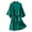 1-Green, variant on Ersazi Plus Size Nightgowns Women'S Sexy Solid Color Feather Robe 1 Piece Set Red Xxl