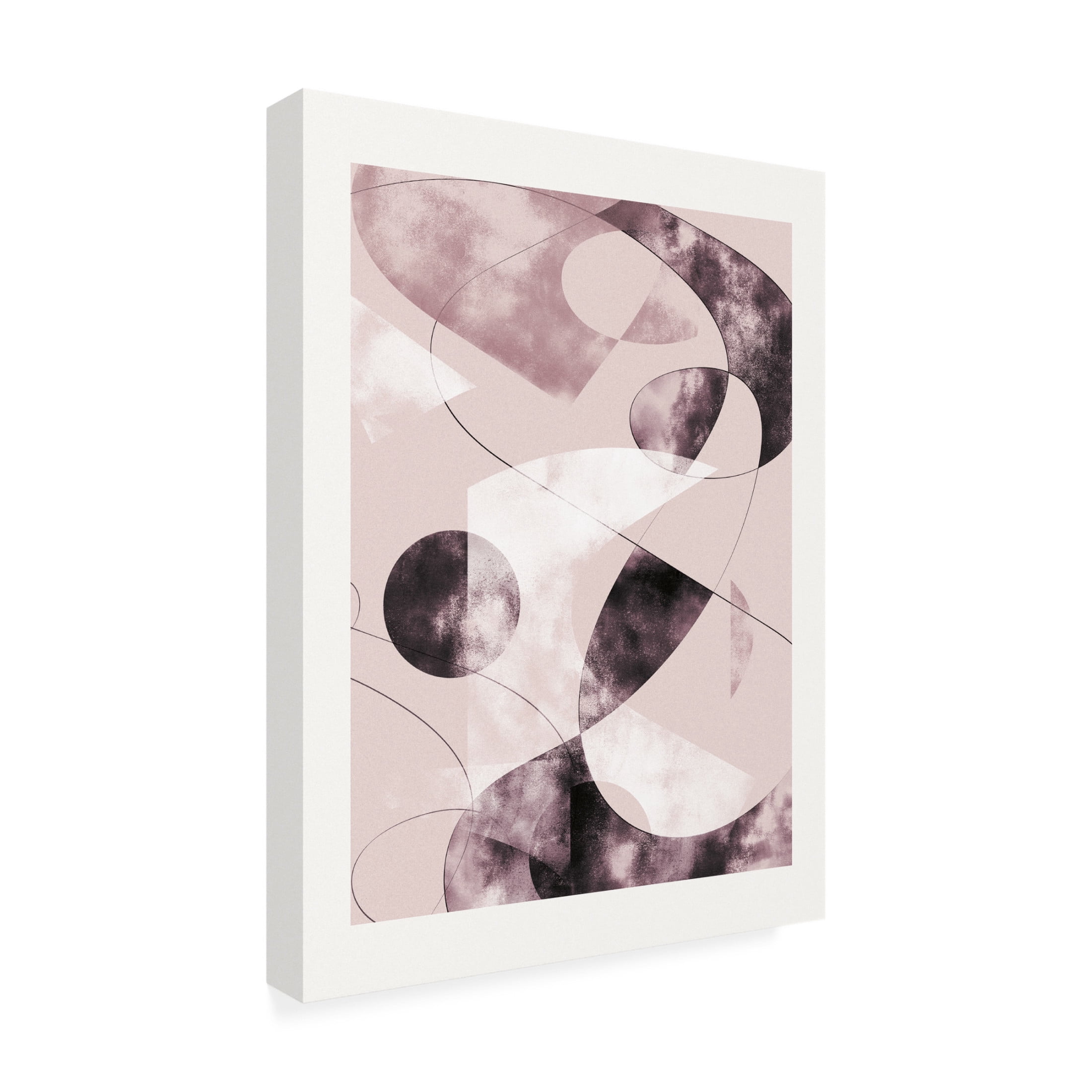 Trademark Fine Art Pictufy Studio II Shapes Shatters Red Canvas Wall Art