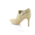thumbnail image 3 of VINCE CAMUTO Womens Beige Buckled Ankle Strap Accent Padded Kreitha Pointed Toe Stiletto Zip-Up Leather Booties 9 M, 3 of 8
