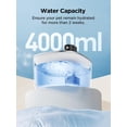 thumbnail image 4 of Fuente de agua para gatos FEELNEEDY inalámbrica de acero inoxidable, 4 litros, 4 of 7