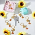 thumbnail image 4 of 20Pcs Bee Key Chain Bag Charms with Flower Honeybee Cute Enamel Employee Appreciation Keychains Bumble Bee Keyring for Thank You Gifts Teacher Student Worker Staff Backpack Bag Accessories Gold, 4 of 5