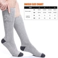 thumbnail image 5 of Heated Socks for Men Women, Electric Socks with 7.4V 2200mAh Rechargeable Battery Foot Warmers for Winter Sports Snow Ski Hunting Camping Hiking Riding (Grey, M)$$Sport & Recreation Other, 5 of 11