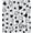 Blanc Noir, variante sur Rideau de Douche de la Saint-Valentin Noir Blanc Cœur Amoureux Romantique Couple Amour Doux Mode Moderne Créatif Rideau de Bain en Tissu avec Crochets