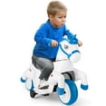 thumbnail image 1 of Costway 12V Kids Ride on Unicorn Toy with Training Wheels Music One-button Start Horse Toy Blue, 1 of 10