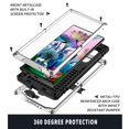 thumbnail image 2 of Dteck Case for Samsung Galaxy S23 Ultra,Metal Case with Tempered Screen Protector Military Rugged Heavy Duty Silicone Shockproof Full Body Tough Cover for Galaxy S23 Ultra,Silver, 2 of 8