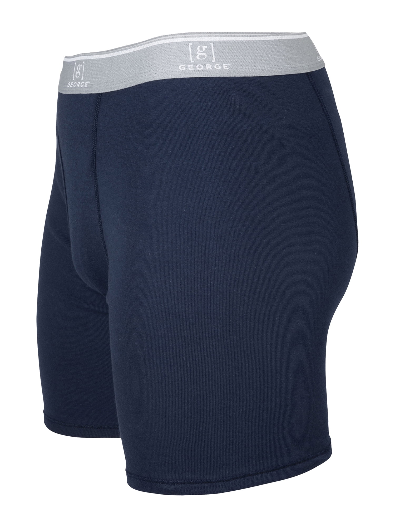 George Men's Regular Leg Boxer Briefs, 6-Pack