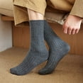 thumbnail image 6 of Mens Wool Socks Cotton Crews Socks Dress Socks Thermal Thick Hiking Socks Winter Warm Boot Socks for Cold Weather Gifts, 6 of 9