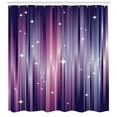 thumbnail image 3 of Ambesonne Eggplant Shower Curtain, Colorful Beams Lines, 69"Wx70"L, Multicolor, 3 of 3