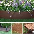 thumbnail image 4 of Garden Border Landscape Edging Coil with Stakes - 10-feet, Brown, 4 of 7