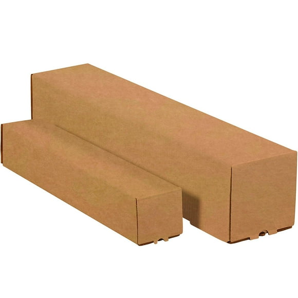 Ship Now Supply SNM3348K Square Mailing Tubes, 3" x 3" x 48", Kraft (Pack of 25)