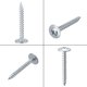 thumbnail image 5 of Tornillos Autoperforantes Phillips Uxcell Acero al Carbono Tornillo para Madera y Metal #8 x 1-1/4", 5 of 5