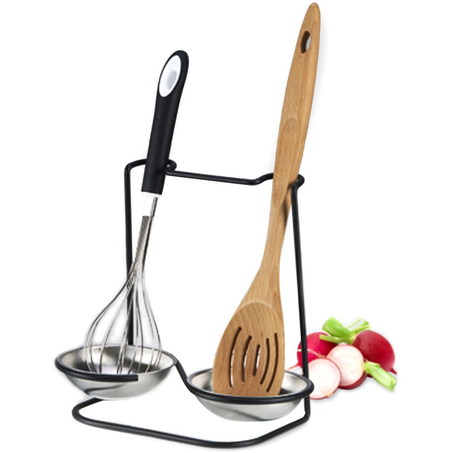 METALLA Stainless Steel Double Spoon Rest