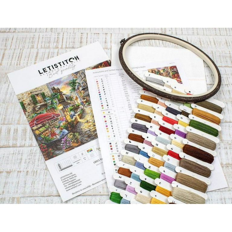 Counted Cross Stitch Kit Early Evening In Avola L8021 Needlework