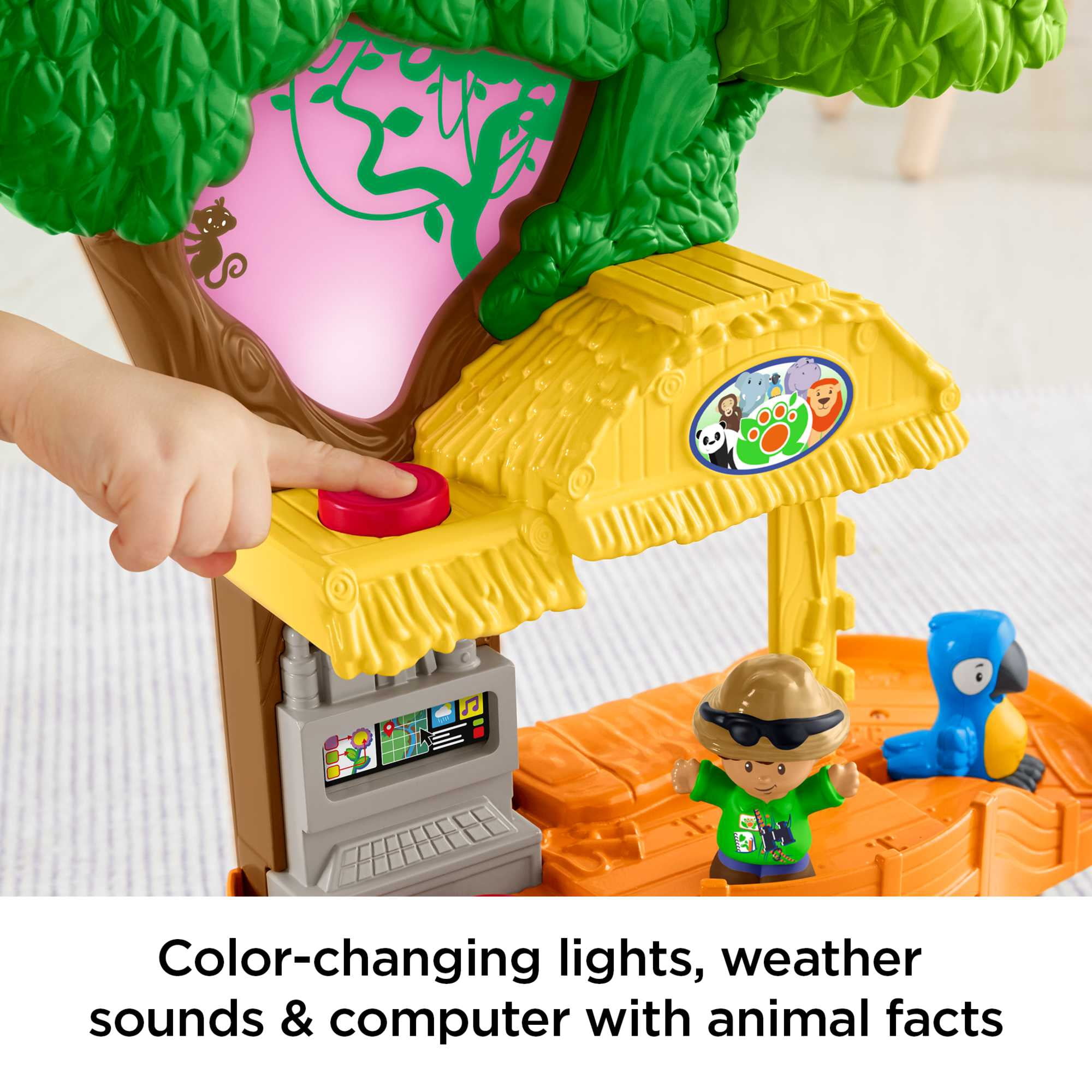 Little People Share & Care Safari Interactive Lights & Sounds Playset