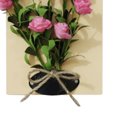 thumbnail image 3 of Decoración del cartel del arte de la tarjeta de la placa de la placa de la pared de la flor artificial Rose roja Rosa roja Sunnimix Flores artificiales, 3 of 5