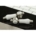thumbnail image 2 of Kingston Brass KS1238BPLBS Mono Deck Mount Kitchen Faucet with Brass Sprayer, Satin Nickel, 2 of 3