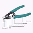 thumbnail image 4 of Optical Fiber Stripper, Fiber Stripping Pliers Labor Saving Auto Reset Spring 3 Hole Comfortable Grip  for Electrical Maintenance, 4 of 7