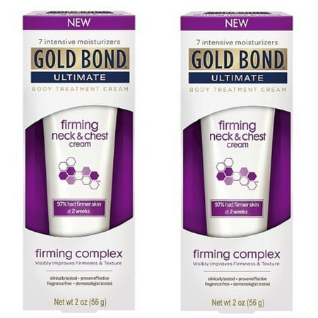 2 Pack - Gold Bond Ultimate Firming Neck & Chest Cream 2 Oz Each - Walmart.com