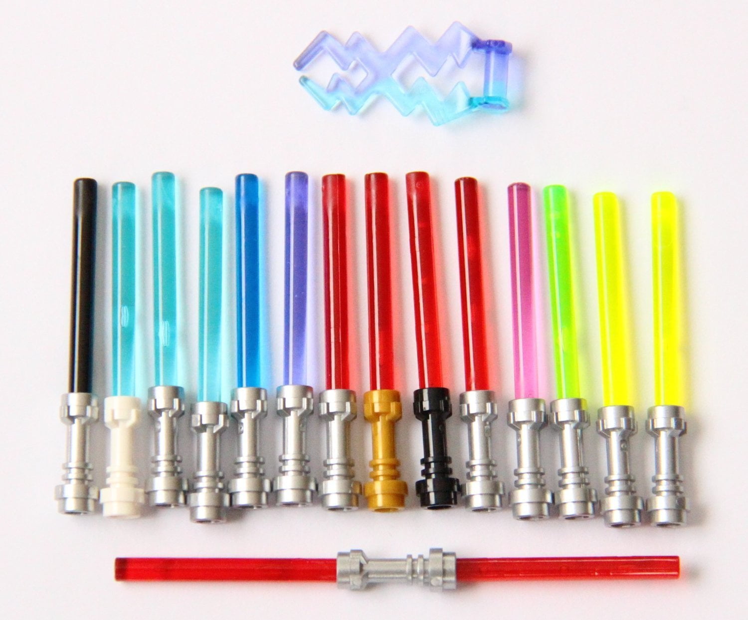 LEGO Star Wars Lightsaber Rare Colors and Metallic Hilts (15 Total including Trans-Green