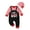 ZF-Black, variant on Afdoent Baby Boy Romper My First Valentine's Baby Boy Girl Clothes Letter Print Hooded Romper Striped Jumpsuit Kids Gifts