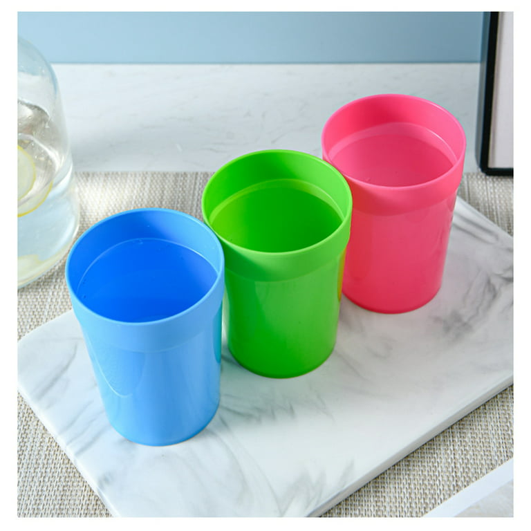 Triani 12 oz Kids Tumbler Set, 7 Pack – Plastic Kids Cups with