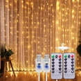 thumbnail image 1 of 2 Piezas Cortinas Serie Luces 300 Led Decorativas Usb 3x3m Luz Cálida, 1 of 3
