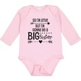 thumbnail image 3 of Inktastic So I'm Little, but I'm Gonna Be a Big Sister Girls Long Sleeve Baby Bodysuit, 3 of 5