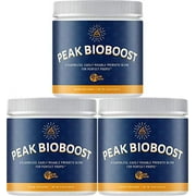 Peak Biome: Peak BioBoost - Prebiotic Fiber Supplement for Amazing Poops - 90 Servings (3 Pack) - 3-Month Supply - Flavorless and Dissolves Easily - No Gluten, Soy or Dairy
