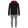 thumbnail image 4 of Dovford Sweatsuits for Men Clearance Polka Dots Zip Up Hooded Sweatshirt Running Sweatpant Set Casual Men's 2 Piece Tracksuit Soft Lightweight Outfit Set, 4 of 5