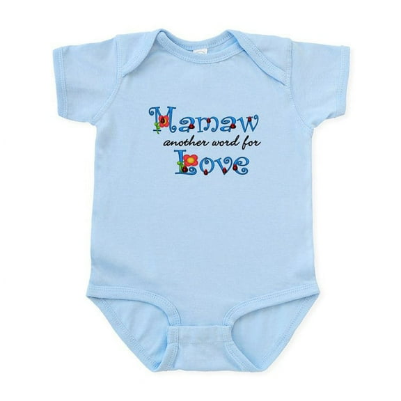 CafePress - Mamaw Love Infant Bodysuit - Baby Light Bodysuit, Size Newborn - 24 Months