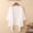 White, variant on Womens Casual Cotton Cardigan 3/4 Sleeve Thin Plain Color Knit Cardigan Open Front Lightweight Sweater Summer Office Button Down Blouse Top, Beige,XXL