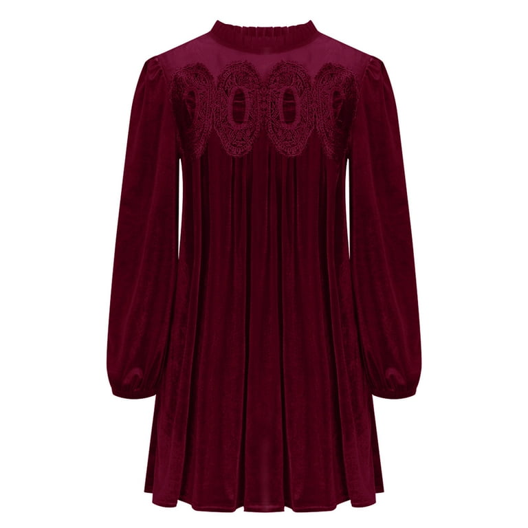 burgundy velvet dress for wedding guest Burgundy Velvet Round Neck Pencil Dress