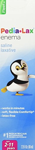 Fleet Pedia-Lax Enema Saline Laxative Fast Relief Constipation, 2.25Oz