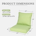 thumbnail image 6 of Aoodor 23" x 26" Patio Deep Seat Cushion Set, Water Resistant & Fade Resistant Outdoor Furniture Cushions with Adjustable Straps for Patio, Deck, Garden, 6 of 8
