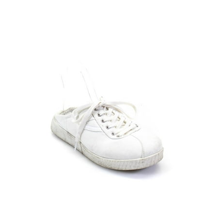 

Pre-owned|Tretorn Women s Nylite Slip On Mule Sneakers White Size 8