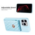 thumbnail image 6 of Decase Leather Shell for Apple iPhone 15 Pro,With Crossbody Shoulder Strap & Cards Pocket Metal Snap,Luxury Elegant Premium Wallet Case Cover for iPhone 15 Pro - Blue, 6 of 7