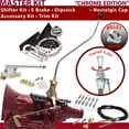 thumbnail image 1 of American Shifter  C4 Shifter Kit Chrome 23 in. Swan E Brake Cable Clamp Trim Kit Dipstick for F8479, 1 of 1