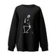 thumbnail image 3 of Blusa holgada de manga larga con estampado de Acción de Gracias a la moda para mujer, suéter informal con cuello redondo, Tops, sudadera Fridja fjkfkj6699, 3 of 4