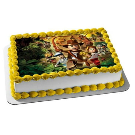 1/4 Sheet Lego Indiana Jones Adventure Edible Frosting Cake Topper*