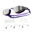 thumbnail image 4 of lacooooppia Swimming Goggles Detachable Nose Bridges Portable Professional Swim Glasses Eyewear for Snorkeling Swimming Sports Violet, 4 of 8