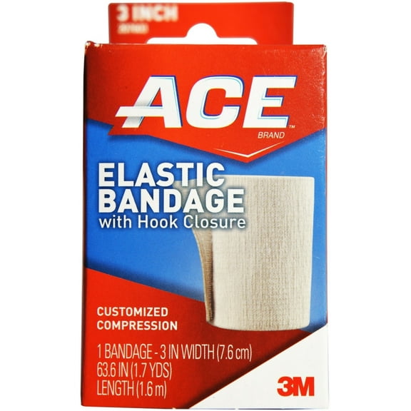 ACE Elastic Bandage with Hook Closure 3 Inch, 1 ea
