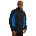 thumbnail image 4 of Port Authority Tall Core Colorblock Soft Shell Jacket-3XLT (Black/ Imperial Blue), 4 of 5