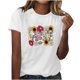 thumbnail image 1 of Camisetas de Manga Corta para Mujeres de Longitud Regular de Poliéster Sólido, Camiseta de Fiesta de Mayo Y Blusa Del Festival para la Primavera Y el Verano, 1 of 3