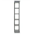 thumbnail image 2 of Weston Home Cabana Wood and Iron 5 Shelf Bookcase, Grey/Black, 2 of 5