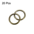 thumbnail image 3 of Metal O Rings, 20 Pack 20mm(0.79") ID 3mm Thick Welded O-Ringe, Bronze Tone, 3 of 6
