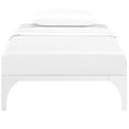 thumbnail image 4 of Modway Ollie Steel Modern Twin Platform Bed Frame Mattress Foundation with Slat Support in White, 4 of 4
