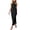 Black, variant on Summer Office Dresses For Women Halter Neck Fringe Midi Dress Sleeveless Form-Fitting Party Dress with Side Slit (Dark Blue,S)