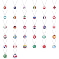 thumbnail image 4 of Prettyia Football 2018 Cadena Memorabilia Bandera Colgante Colr 32 Equipo Sunnimix Collar colgante de la bandera, 4 of 8